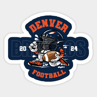 Denver Football Sticker